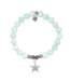 Starfish Bracelet in Hemimorphite & Silver