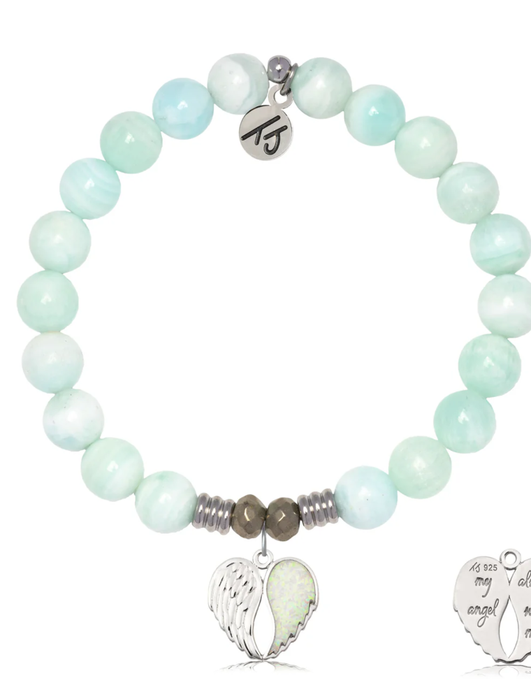 TJAZELLE My Angel Bracelet in Hemimorphite & Silver