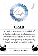 TJAZELLE Crab Bracelet in Hemimorphite & Silver