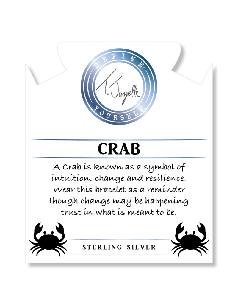 TJAZELLE Crab Bracelet in Hemimorphite & Silver