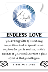 TJAZELLE Endless Love Bracelet in Cherry Jade & Silver