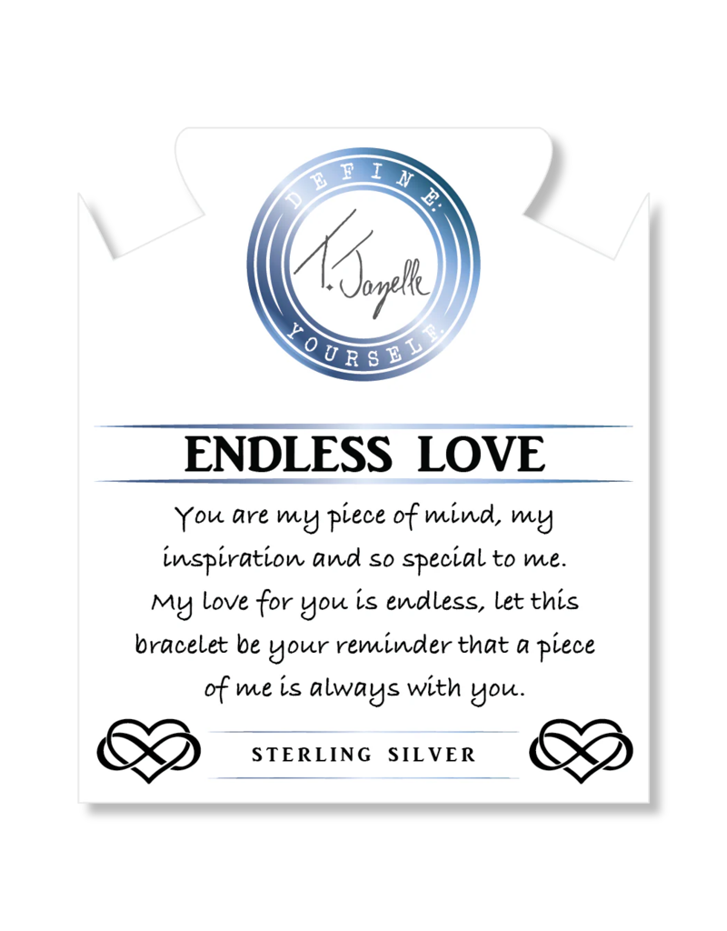 TJAZELLE Endless Love Bracelet in Cherry Jade & Silver