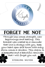 TJAZELLE Forget Me Not Bracelet in Cherry Jade & Silver