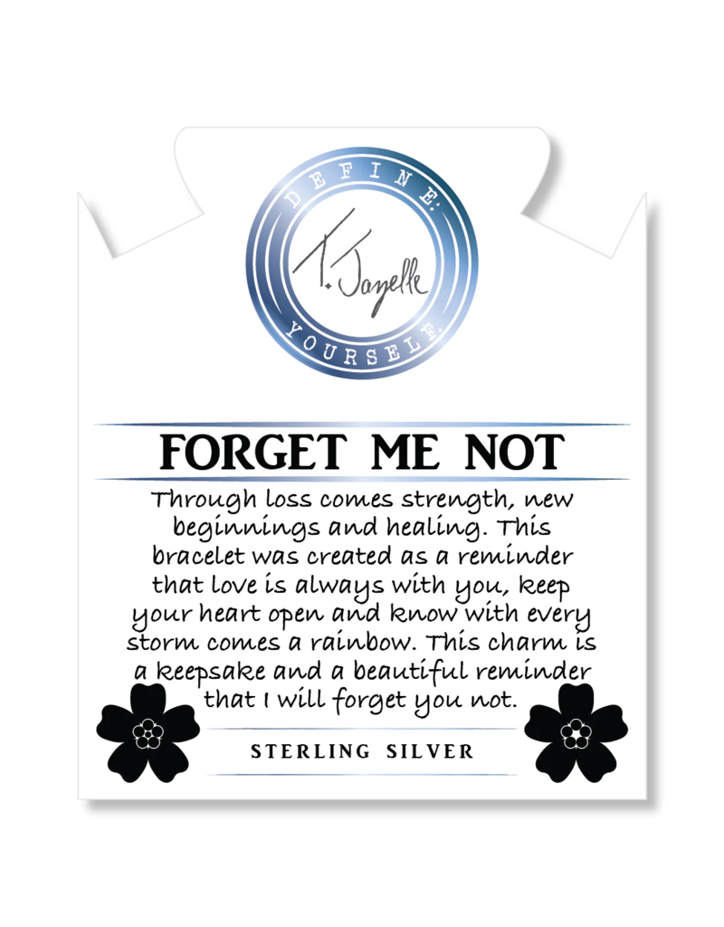 TJAZELLE Forget Me Not Bracelet in Cherry Jade & Silver