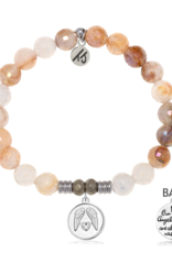 TJAZELLE Guardian Bracelet in Sunset Quartz & Silver