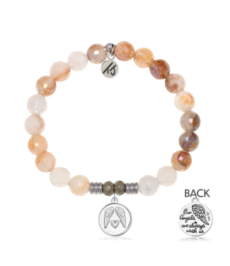 TJAZELLE Guardian Bracelet in Sunset Quartz & Silver