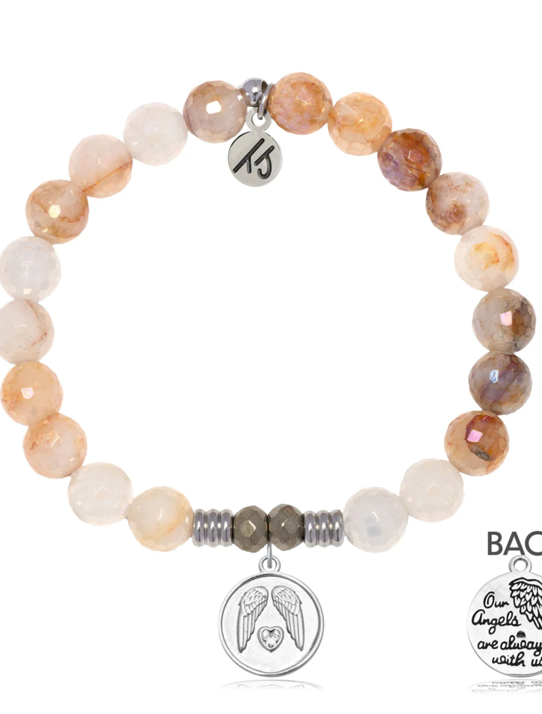 TJAZELLE Guardian Bracelet in Sunset Quartz & Silver