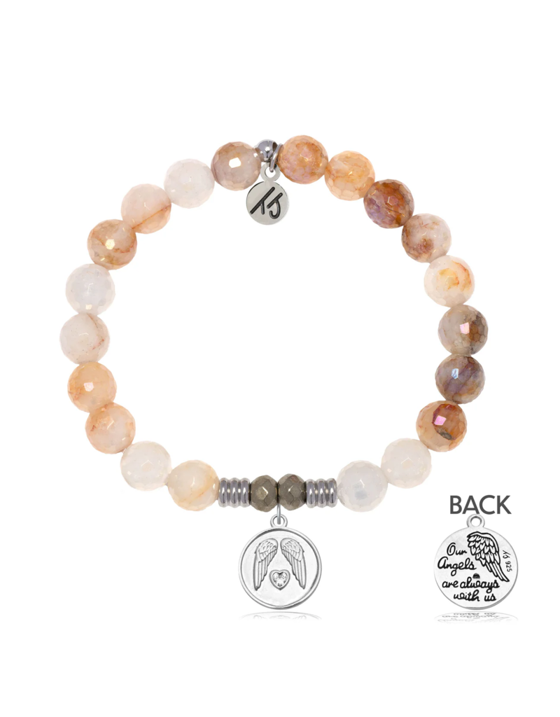 TJAZELLE Guardian Bracelet in Sunset Quartz & Silver
