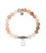 Unbreakable Friendship Bracelet in Sunset Quartz & Silver