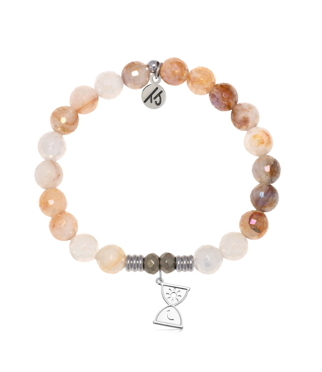 Trust In Time Bracelet in Sunset Quartz & Silver