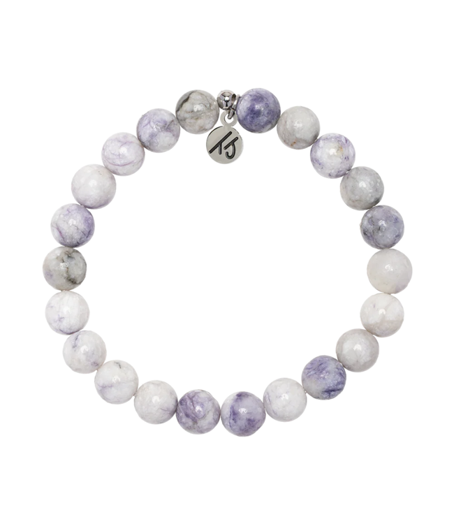 TJ243411 HOPE STACKER BRACELET PURPLE TURQUOISE
