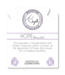 TJ243411 HOPE STACKER BRACELET PURPLE TURQUOISE