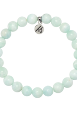 TJAZELLE Soothing Stacker Bracelet in Hemimorphite & Silver