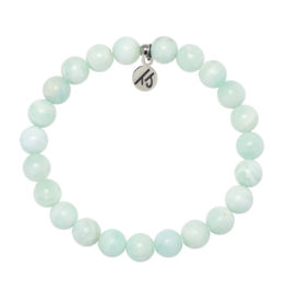 TJAZELLE Soothing Stacker Bracelet in Hemimorphite & Silver