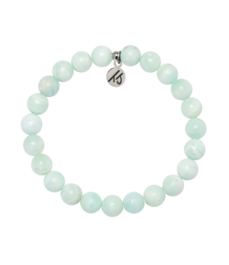 TJAZELLE Soothing Stacker Bracelet in Hemimorphite & Silver