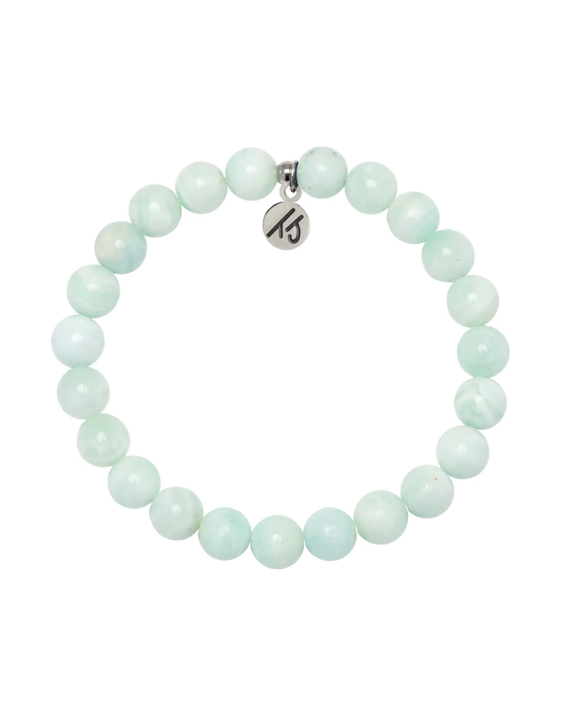 TJAZELLE Soothing Stacker Bracelet in Hemimorphite & Silver