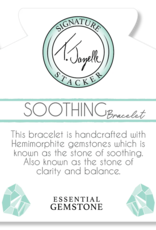 TJAZELLE Soothing Stacker Bracelet in Hemimorphite & Silver