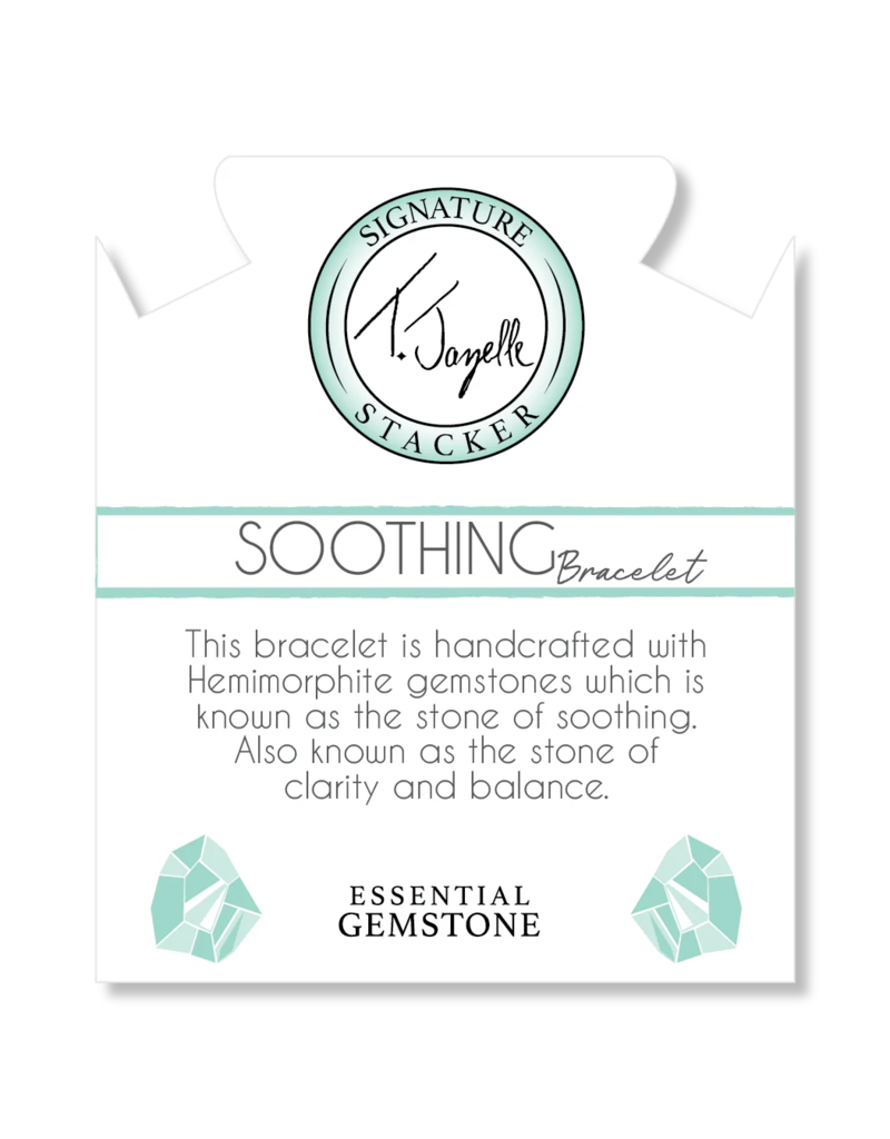 TJAZELLE Soothing Stacker Bracelet in Hemimorphite & Silver