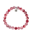 Passion Stacker Bracelet in Cherry Jade & Silver