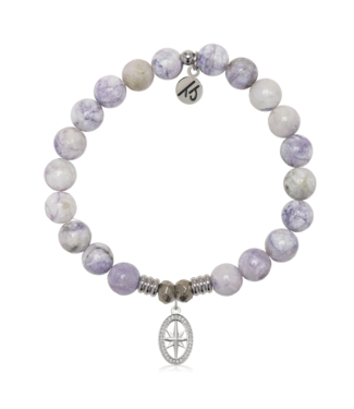 TJAZELLE Unstoppable Stacker Bracelet in Purple Turquoise & Silver