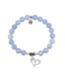 Baby Feet Bracelet in Sky Blue Jade & Silver