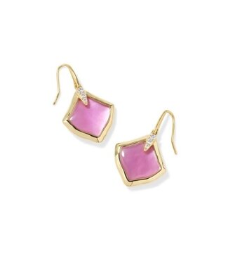KENDRA SCOTT DESIGN Joelle Gold Drop Earrings in Azalea Illusion