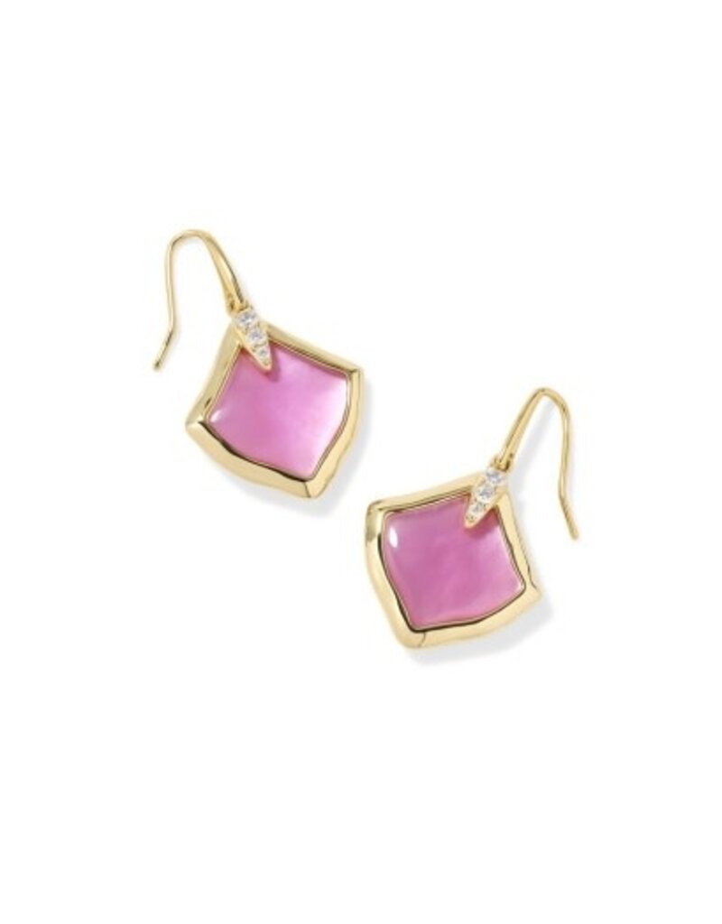 KENDRA SCOTT DESIGN Joelle Gold Drop Earrings in Azalea Illusion