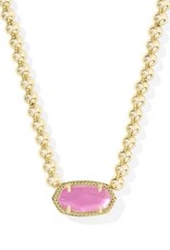 KENDRA SCOTT DESIGN Elisa Gold Beaded Necklace in Azalea Illusion