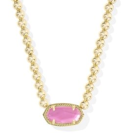 KENDRA SCOTT DESIGN Elisa Gold Beaded Necklace in Azalea Illusion