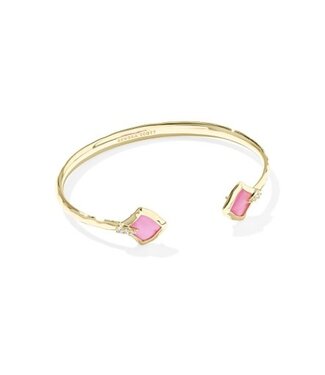 KENDRA SCOTT DESIGN Joelle Gold Cuff Bracelet in Azalea Illusion