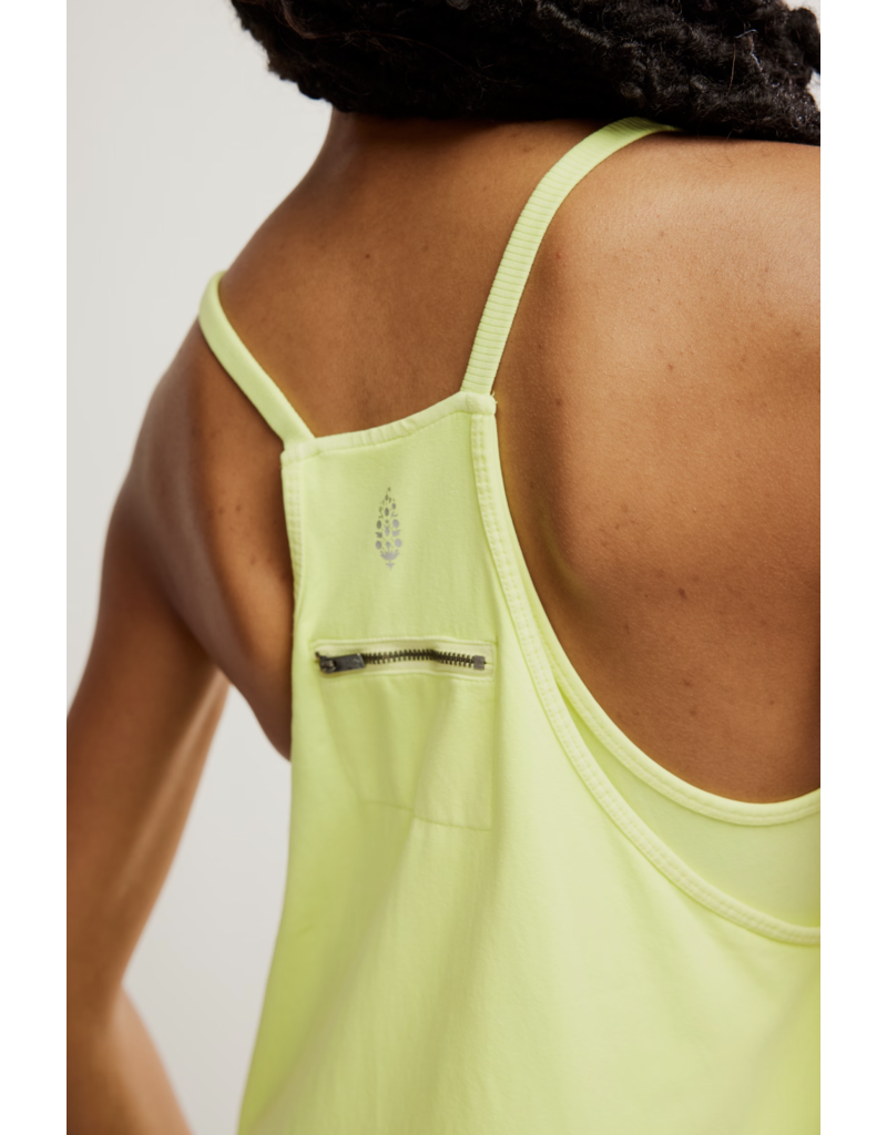 FREE PEOPLE MOVEMENT Hot Shot Mini Dress in Sour Citrus