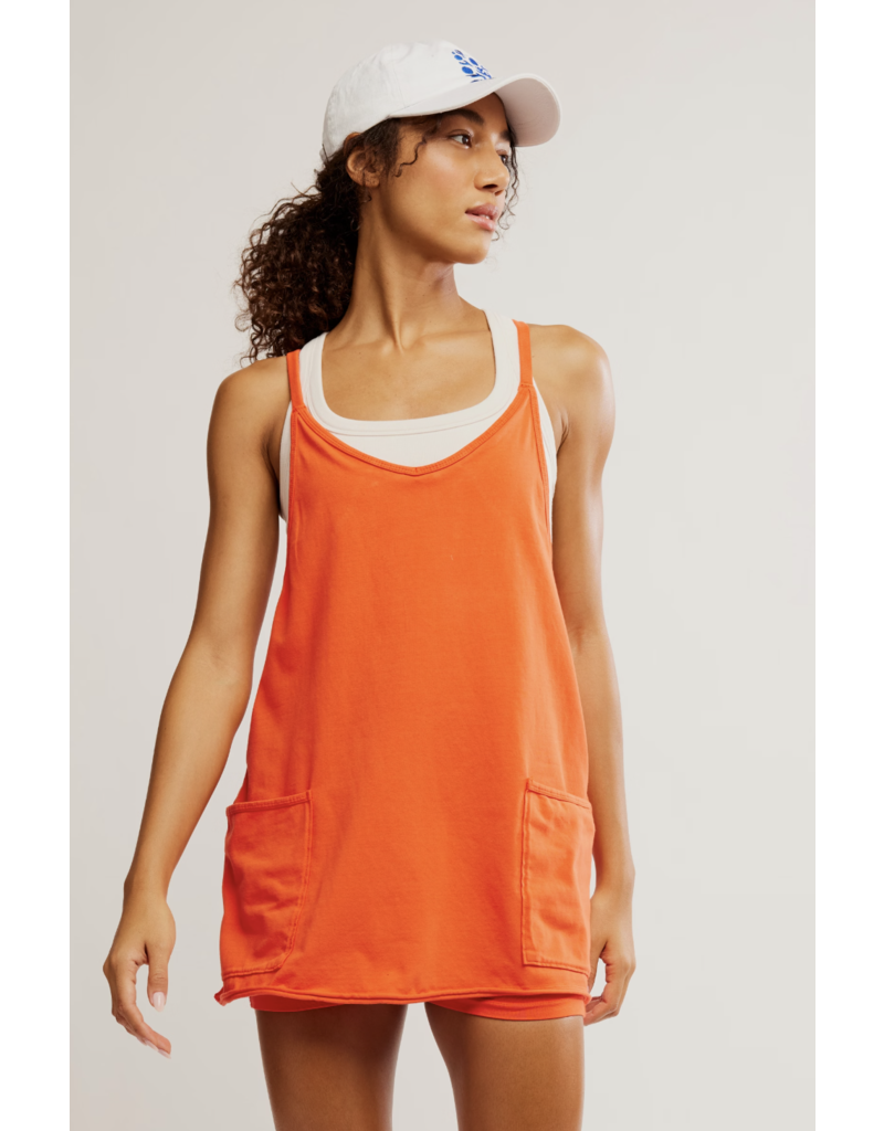 FREE PEOPLE MOVEMENT Hot Shot Mini Dress in Scarlett