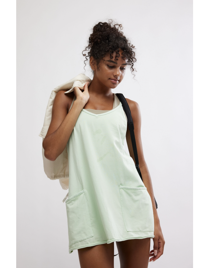 FREE PEOPLE MOVEMENT Hot Shot Mini Dress in Pistachio