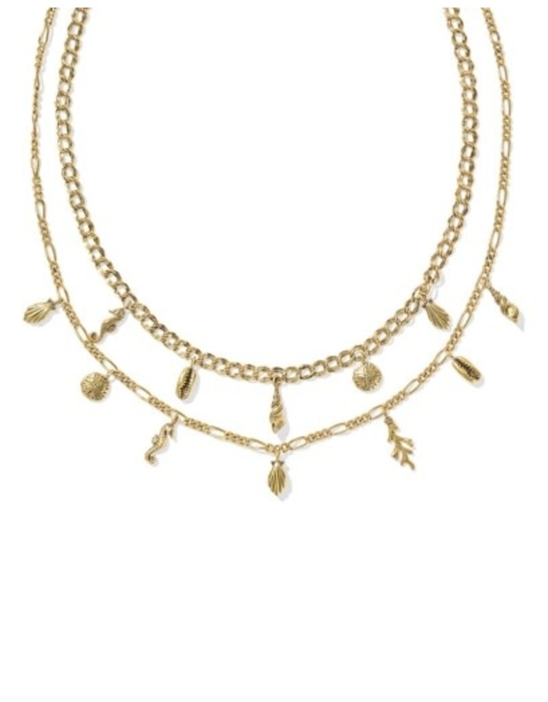 KENDRA SCOTT DESIGN Alexa Vintage Gold Multi-Strand Necklace