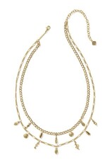 KENDRA SCOTT DESIGN Alexa Vintage Gold Multi-Strand Necklace