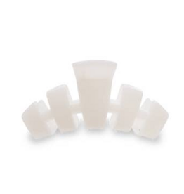 TELETIES Classic Coconut White Medium Hair Clip