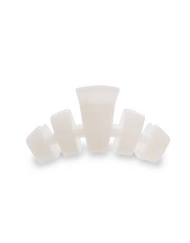 TELETIES Classic Coconut White Medium Hair Clip