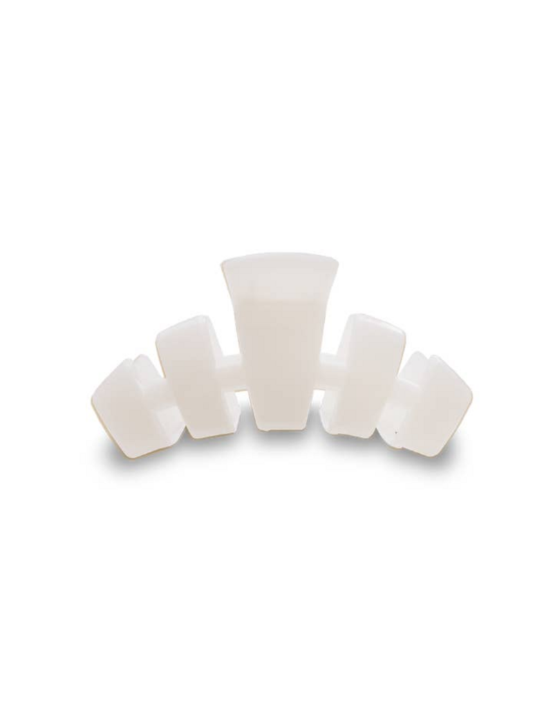 TELETIES Classic Coconut White Small Claw Hair Clip