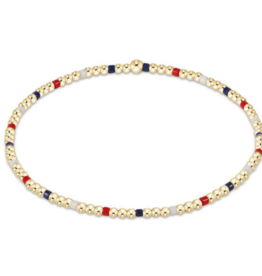 ENEWTON DESIGN Hope Sincerity 2mm Bead Bracelet - Firecracker/Gold