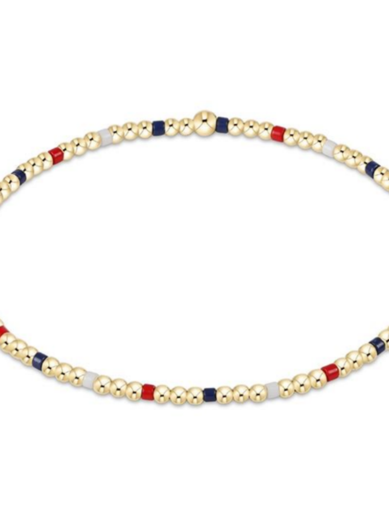 ENEWTON DESIGN Hope Sincerity 2mm Bead Bracelet - Firecracker/Gold