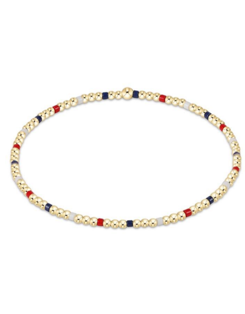 ENEWTON DESIGN Hope Sincerity 2mm Bead Bracelet - Firecracker/Gold