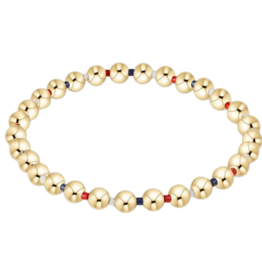 ENEWTON DESIGN Hope Grateful 5mm Bead Bracelet - Firecracker/Gold
