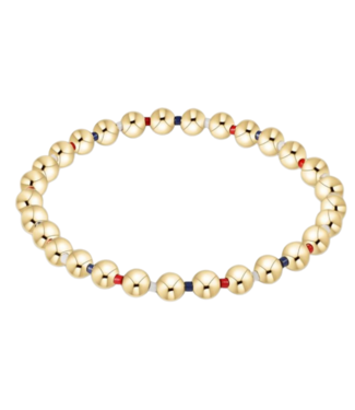 ENEWTON DESIGN Hope Grateful 5mm Bead Bracelet - Firecracker/Gold