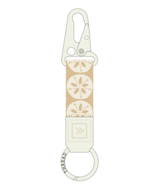 THREAD WALLETS Keychain Clip in Sand Dollar