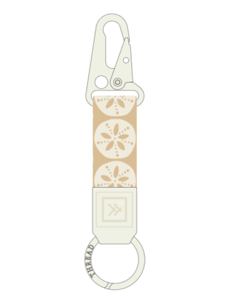 THREAD WALLETS Keychain Clip in Sand Dollar