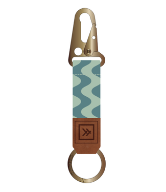 THREAD WALLETS Keychain Clip in Waves
