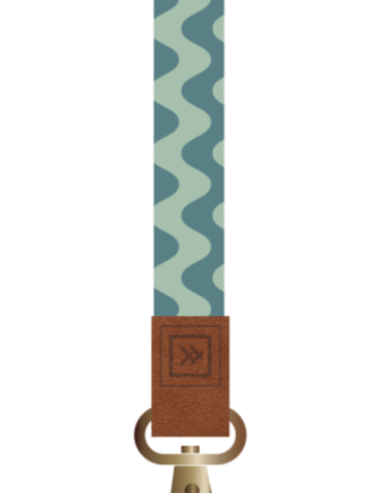 THREAD WALLETS Wrist Lanyard in Waves