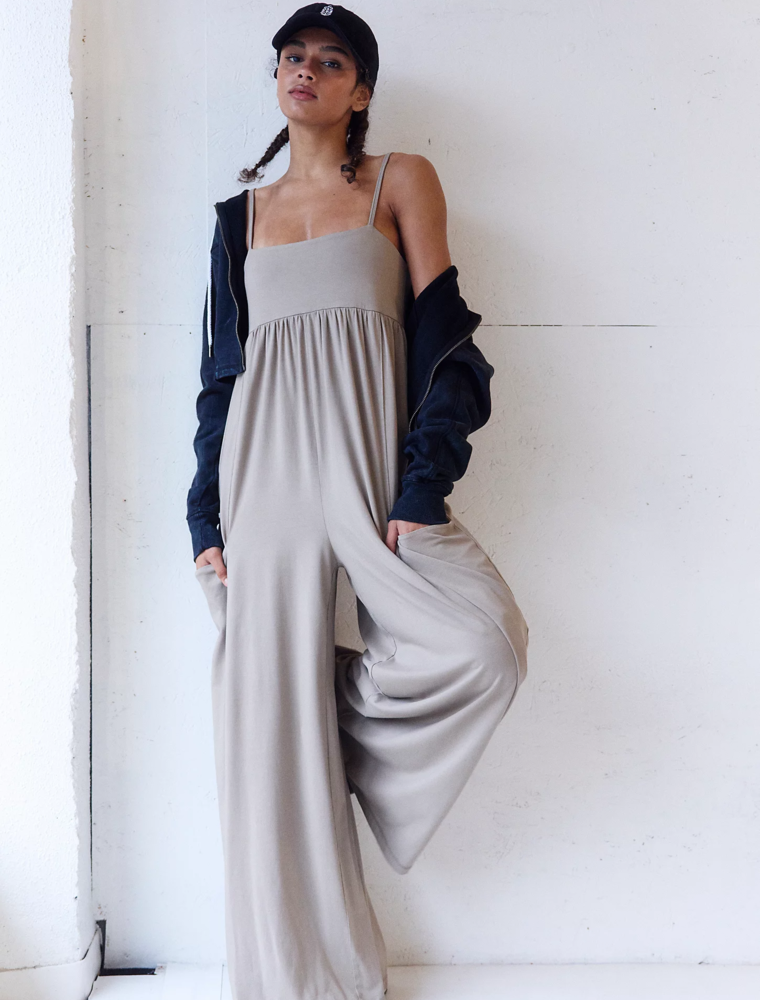 FREE PEOPLE MOVEMENT Hot Shot Strappy Onesie in Hickory