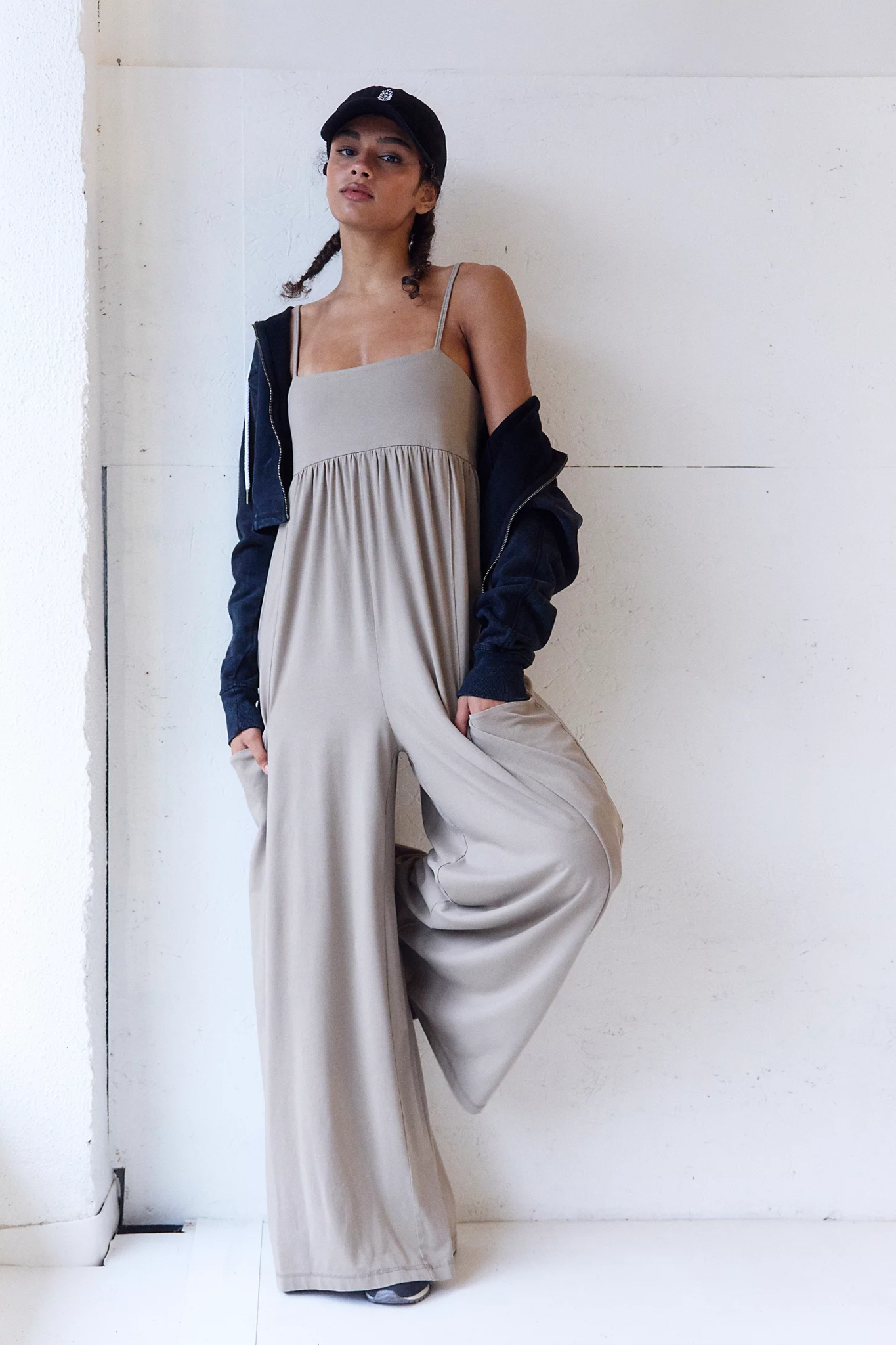 FREE PEOPLE MOVEMENT Hot Shot Strappy Onesie in Hickory