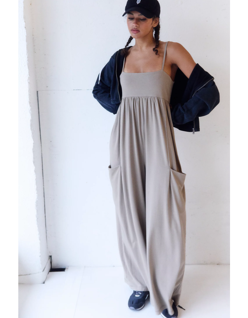 FREE PEOPLE MOVEMENT Hot Shot Strappy Onesie in Hickory